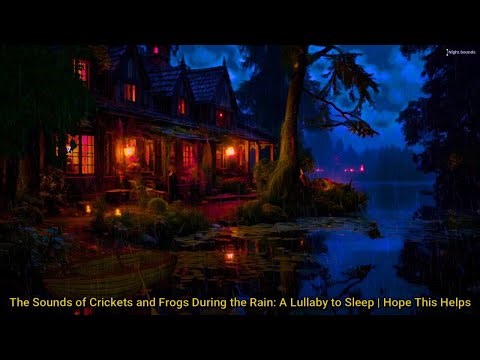 Swamp Ambience with Frog Sounds and Cricket Sounds | Relaxing Night Nature