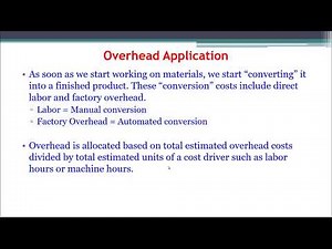 MBA Financial and Managerial Accounting - Module 12 Part 1 - Managerial Accounting and Cost