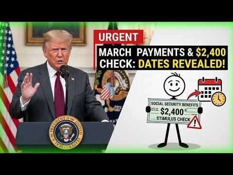 🚨March Social Security Payments & $2,400 Stimulus Check – Exact Deposit Dates Revealed!