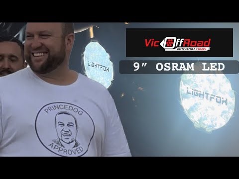 Lightfox Osram LED Round Black Spotlights DRL install and test N70 Hilux