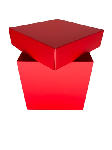 Red Cube Gift Box - 4 3/4" Inch - Pack of 10 - Etsy