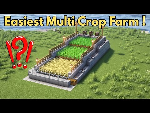 Auto Crop Farm Minecraft - (Carrot, Potato, Wheat) Super Fast 1.21