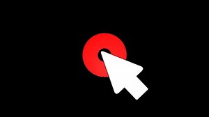 Download Animation of Mouse Click Icon with Red Circle for free