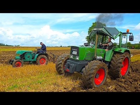 Vintage agricultural tractors like Fendt & Deutz & MF & Eicher & Lanz & Kramer & John Deere & IH