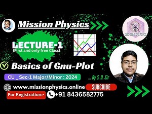 Basics of Gnu - plot || LECTURE - 1 || CU SEC - 1 Major/Minor _ Batch02