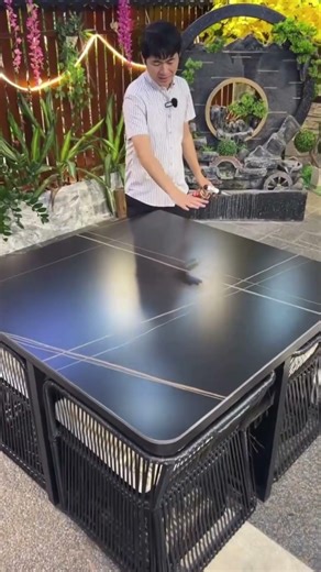 All-Weather Outdoor Table & Chairs｜Sun? Rain? No Problem. #gardenfurniture #outdoors #shorts