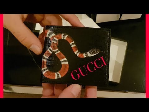 NEW GUCCI SNAKE WALLET UNBOXING