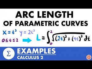 Arc Length of Parametric Curves Examples | Calculus 2