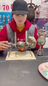 Traditional chinese popcorn machine