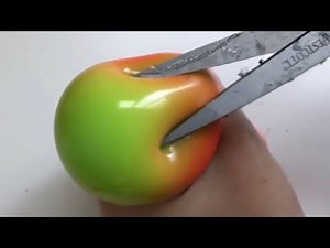 Satisfying Slime Stress Ball Cutting #30