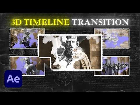 3D Timeline Transition (After Effects Tutorial)
