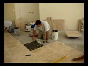 How To Install Travertine 24x24 Latte