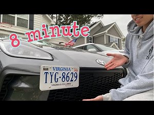 How to install license plate bracket GR 86