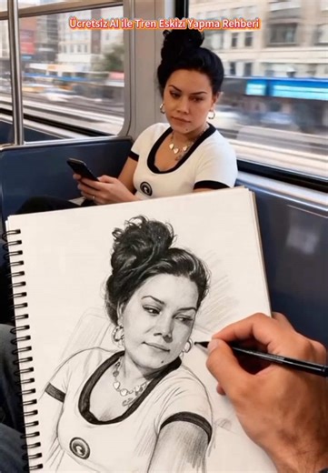 #capcut #capcutpioneer #capcutforus 🚂✨ Bazen bir yolculuk insanı tamamen değiştirir… ✨ Sometimes a train journey changes you forever… Türkiye treninde çekilmiş gibi görünen o sanatsal eskiz efekti yaptım 🚂🖤 I created a realistic Turkish train sketch effect photo 📸✨ Pencere kenarında, raylar akarken… Window seat vibes, rails moving in the background… Kurşun kalem çizimi gibi detaylı ve nostaljik ✏️ Ultra detailed pencil sketch aesthetic Kendini bir film sahnesindeymiş gibi hisset 🎬 Feel like
