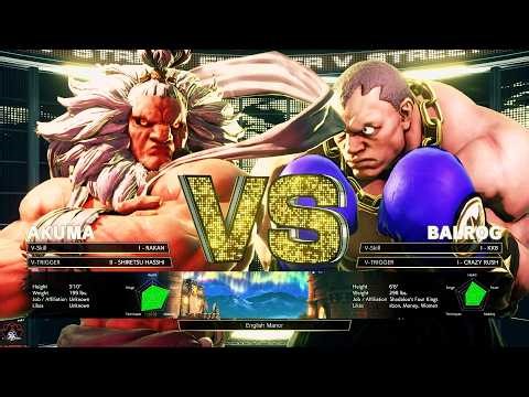 Street Fighter V: Champion Edition (SFV CE) Gameplay [PC] - Akuma VS Balrog