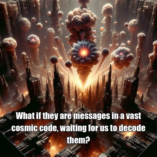 What if Cosmic Explosions Reveal a Hidden Message