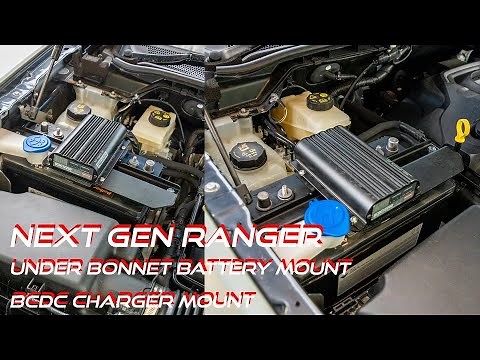 UNDER BONNET AUXILIARY BATTERY MOUNT FOR FORD RANGER/EVEREST 2022+ How To Install