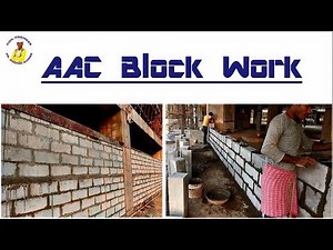 AAC Block Work || Masonry Work of AAC Block ||