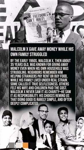 Malcolm X Gave Away Money While His Own Family Struggled | #Shorts