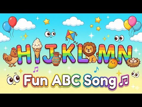 H I J K L M N Song for Kids | H for Hen 🐔 I for Ice Cream 🍦 J for Jug 🏺 | Alphabet Learning