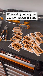 Tag us in a pic of your #GEARWRENCH sticker in action – on your toolbox, truck bumper, or even in some funny and unexpected places! Feel left out of the sticker shenanigans? Snag a FREE one right now on our site ➡️ https://bit.ly/3L0GFLy | GEARWRENCH Tools