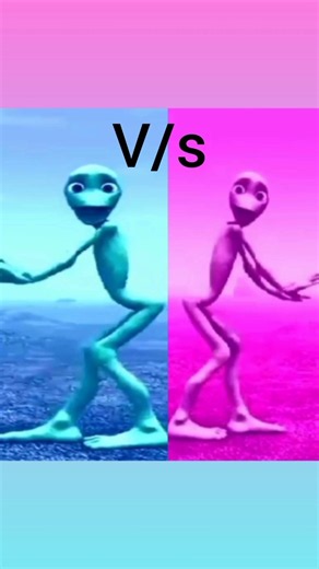 Blue Alien Vs Pink Alien Dame TU cosita🤣#funny #shorts #cartoon #entertainment #dametucosita