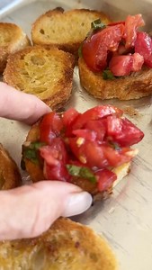 Garden tomatoes = bruschetta season! 🍅✨ We’re making this on repeat because it’s so fresh, simple, and delicious. Just a few ingredients and you’ve got the perfect snack, appetizer, or even dinner if you want to keep it light. Summer on a slice of bread! 🥖🌿 Comment TOMATO for recipe link Would you eat this as a snack or a meal? #bruschetta #tomatorecipe #summerrecipes #appetizerideas #gardentotable #smallbatchrecipes #easyrecipes | yourhomebasedmom