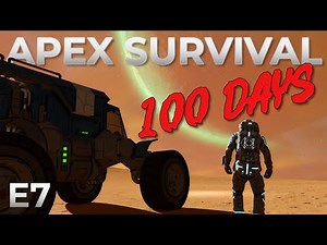 100 Days on ALIEN PLANET: First Flight, Mining Pit CHAOS, New Base Found! (SE Apex Survival E7)