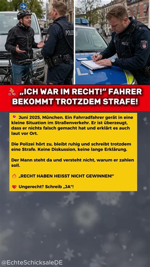 🚴 „ICH WAR IM RECHT!“ FAHRER BEKOMMT TROTZDEM STRAFE!