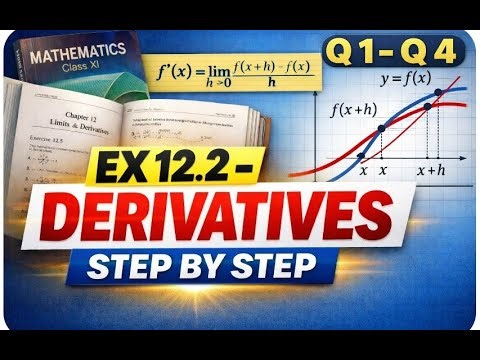 NCERT Class 11 Chapter 12 Ex 12.2 Derivatives Full Solution