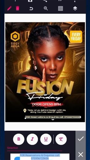 Easily Create an Event Flyer Design In Pixellab #shorts