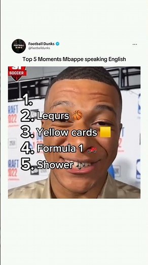 Top 5 Mbappe moments speaking English 🔥