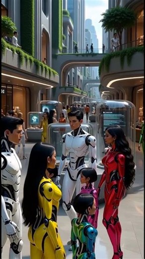 City of Robots in the Future 🤖🌆 | AI World #shorts