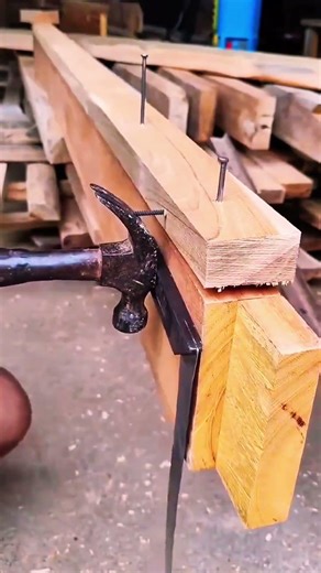 Straightening and reinforcing wooden beams