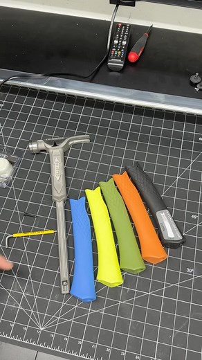 Murray Kruger on Instagram: "So you’ve probably seen the interchangeable handles on the new @stilettotools TrimBone hammer but they also have mallet cap kit. One soft and one harder . . . #tools #construction #stilettotools #titanium"