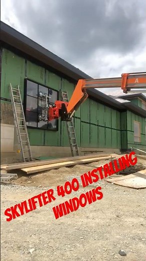 Attach a #Skylifter400 to any #telehandler to turn it into a #windowinstallation machine.