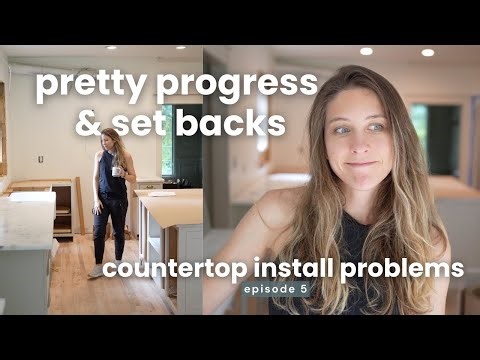 Kitchen Renovation Vlog: Installing Natural Stone Countertops! Ep. 5