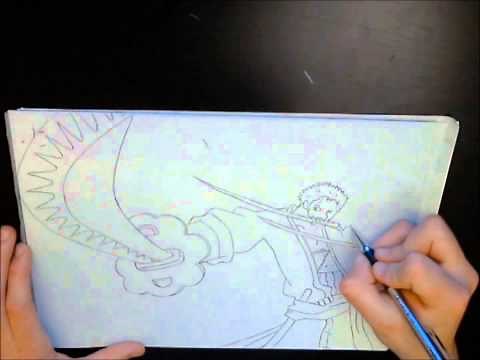 One Piece dessiner Zoro 2 ans après