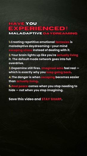 Maladaptive Daydreaming Is Quietly Ruining Your Life || Psychology Facts