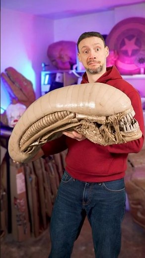 Xenomorph Head I made From Cardboard! 📦 #aliens #epiccardboardprops