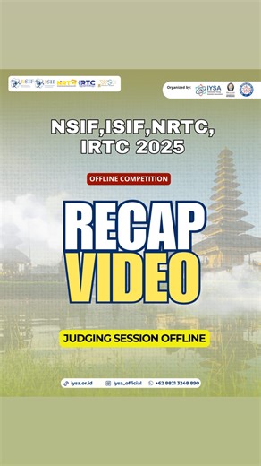 IYSA Official on Instagram: "🎥 THE RECAP VIDEO IS OUT! NSIF, ISIF, NRTC, IRTC 2025 – Offline Judging Session Thank you to all participants, supervisors, and judges who joined and contributed to this year’s offline judging session! 🙌✨ Through this recap video, you can relive the highlights of the judging process, the competition atmosphere, and the excitement from participants across various countries 🌍🔥 #IYSA #NSIF2025 #ISIF2025 #NRTC2025 #IRTC2025 #YoungScientist