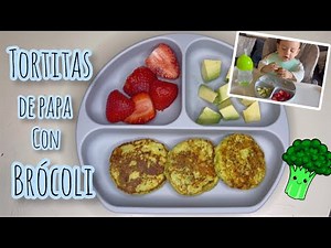 Tortitas de papa con brócoli | Comidas para bebé |BLW