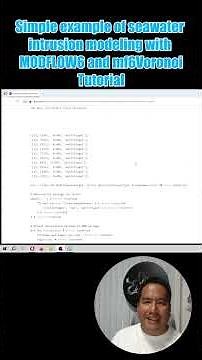 Simple example of seawater intrusion modeling with MODFLOW6 and mf6Voronoi - Tutorial