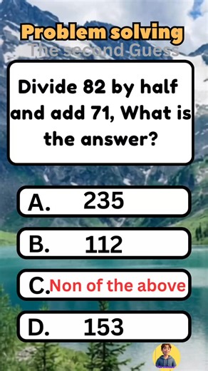 The Second Guess on Instagram: ""99.9% of people can't solve this math problem without cheating 😂 What's your excuse? 🤷‍♂️(Problem solving 009) #MathTest #QuizTime #brainteaser"