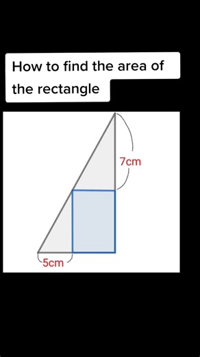 How to find the area of the rectangle #mathontiktok #mathematics #similartriangles #maths #LearnOnTikTok #math | Mathematics Sensei | Facebook