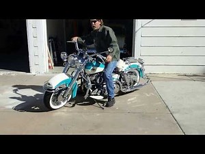 1958 Harley Panhead kickstart