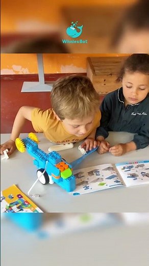 Building a Helicopter: Three Kids' STEM Adventure with WhalesBot MakeU! #codingtoys #codingisfun