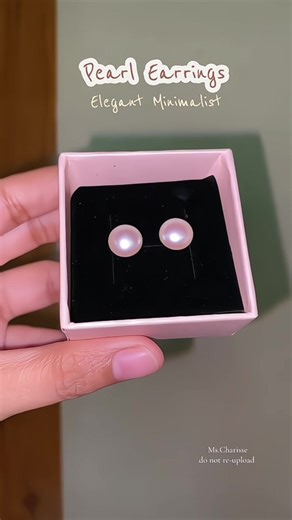 Elegant Minimalist Pearl Earrings