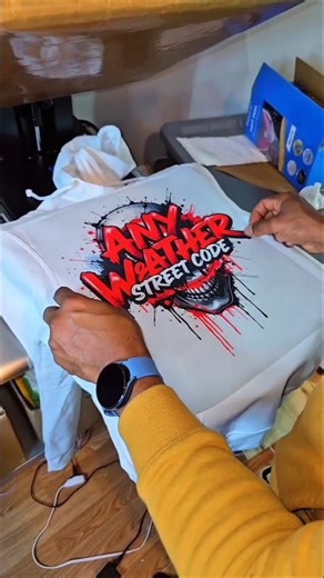 Making of the ANYWEATHER Hoodie 🔥 Step-by-Step DTF Print & Streetwear Design