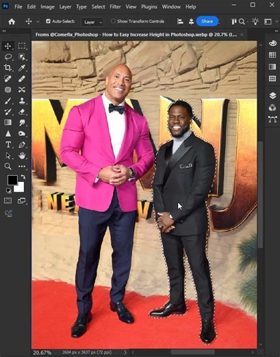 How to Easy Increase Height in Photoshop #short #photoshop